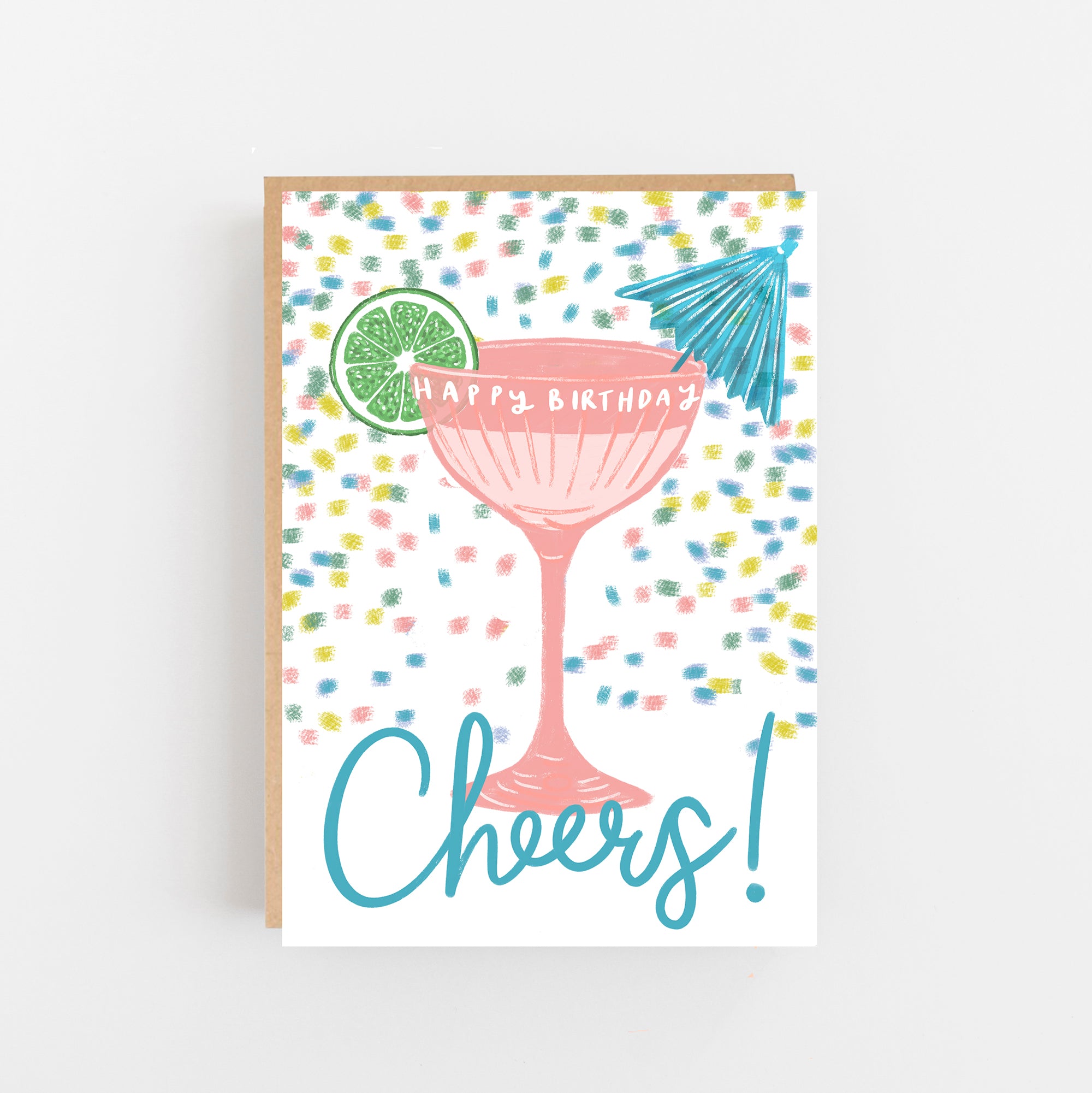 Cheers birthday card Wee Green Place