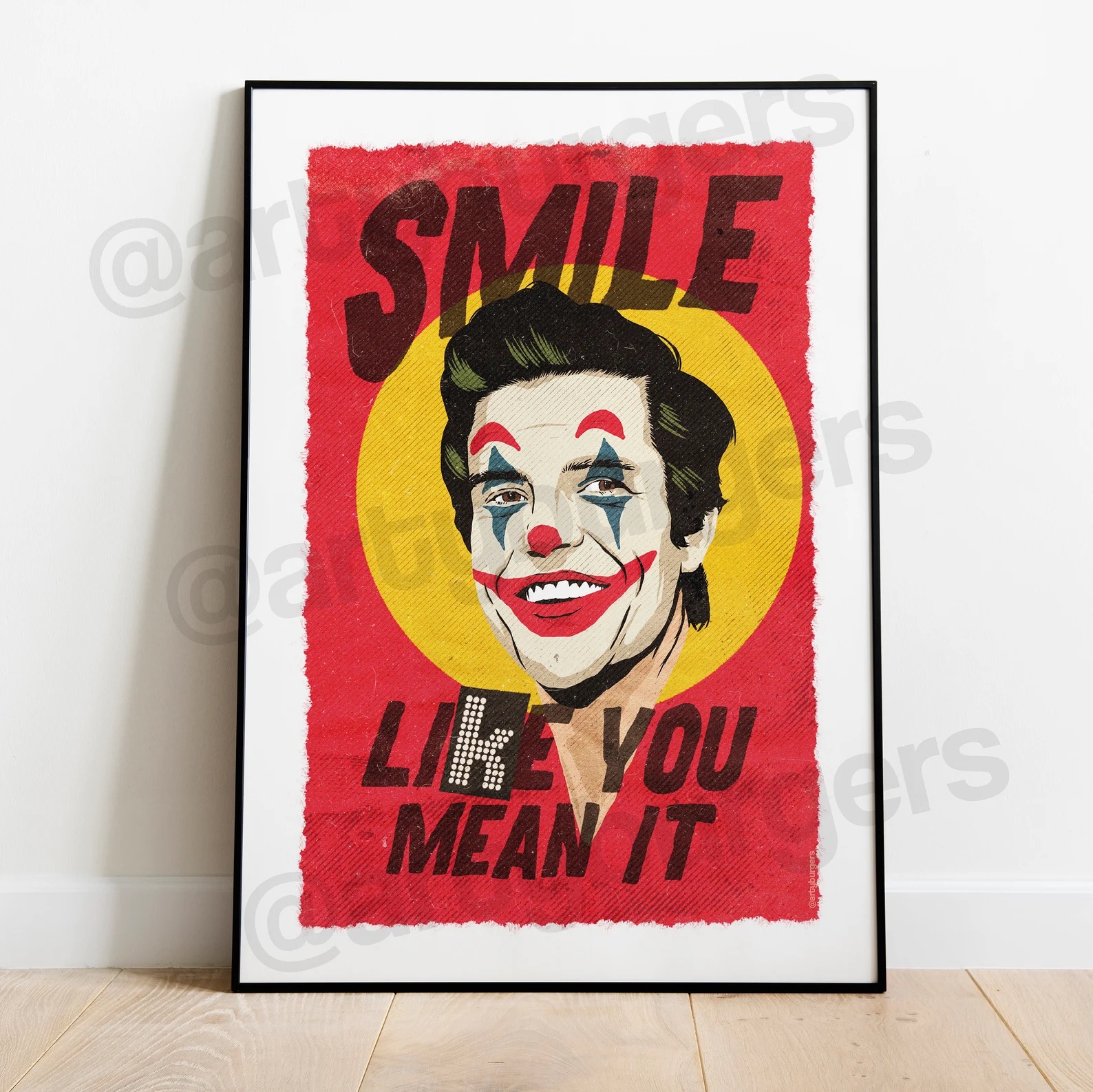 Smile like you mean it A4 print – Wee Green Place